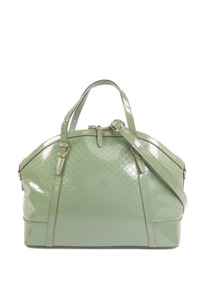 Gucci Pre-Owned GG patent-leather tote bag - Green