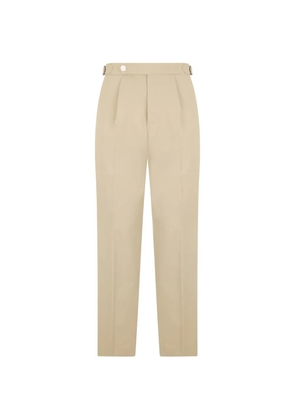 BOSS pleated straight-leg trousers - Neutrals