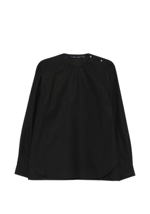 Sofie D'hoore button-shoulder long-sleeve blouse - Black