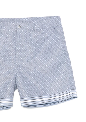 CHÉ Lucena geometric-print swim shorts - Blue