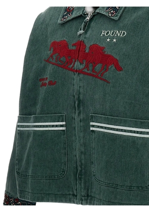 FOUND Jockey embroidered jacket - Green