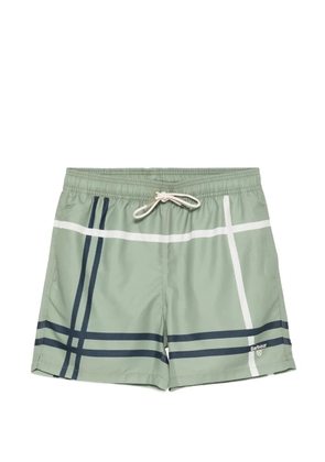 Barbour logo-print swim shorts - Green