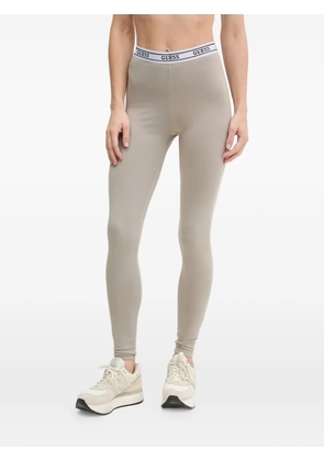 GUESS USA logo-waistband leggins - Neutrals