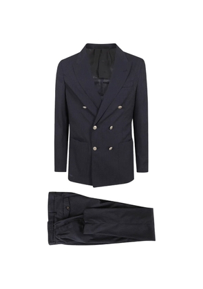 Eleventy double-breasted suit - Blue