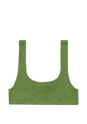 MC2 Saint Barth Naima crinkle bikini top - Green