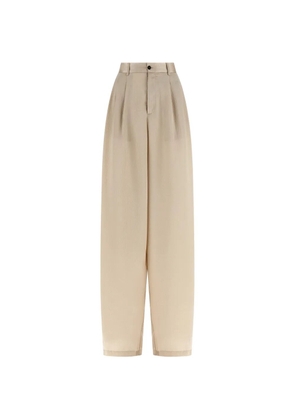 Jejia crinkled-effect piped tailored trousers - Neutrals