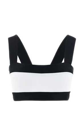 Goldbergh Plonge contrast-panel bikini top - Black