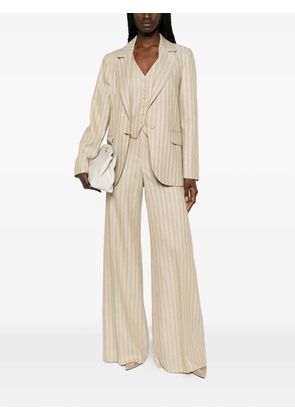 Pennyblack pinstripe sequin-embellished blazer - Green