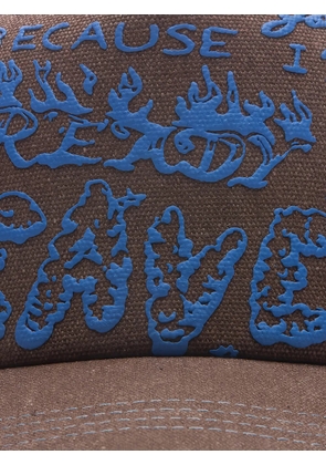 JUNGLES JUNGLES puff-print trucker cap - Brown