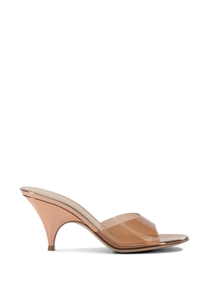 Gianvito Rossi Sofia metallic-finish mules - Gold