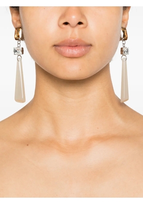 Silvia Gnecchi Andrea crystal-embellished drop earrings - Silver