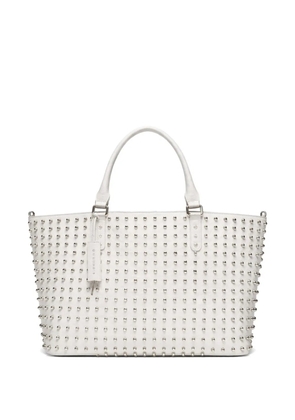 John Richmond stud-embellished tote bag - White