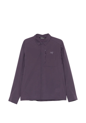 Arc'teryx logo-embroidered zip-pocket shirt jacket - Purple