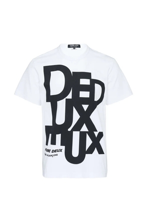 Comme des Garçons Homme Deux short-sleeve logo-print T-shirt - White