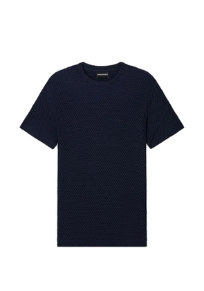 Emporio Armani waffle-knit T-shirt - Blue