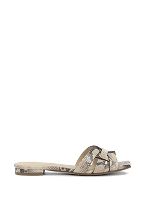 Sergio Levantesi Norma6 snake-effect caged sandals - Neutrals