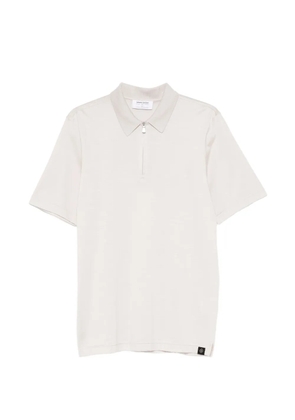 Gran Sasso zip-fastening polo shirt - Neutrals