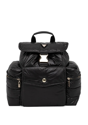 GUESS USA quilted buckle-fastening backpack - Black