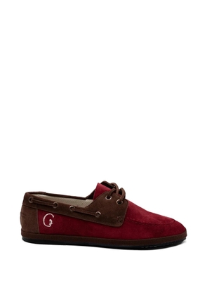 Gondolina Boccolo suede boat shoes - Red