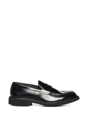 Doucal's leather penny loafers - Black