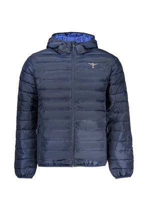 Aeronautica Militare quilted hooded jacket - Blue