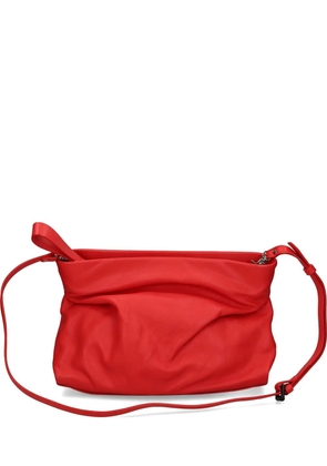 Vic Matie ruched leather shoulder bag - Red