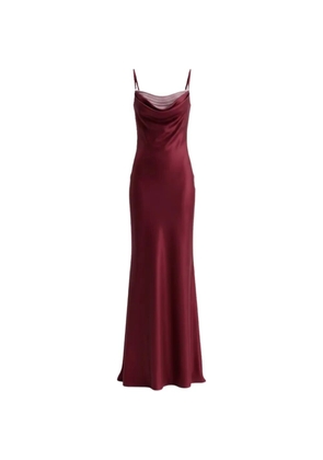 Nafsika Skourti Crystal Carrie cowl-neck dress - Red