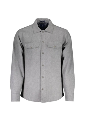 Gant flap-pocket flannel shirt - Grey