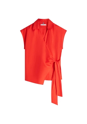 Tommy Hilfiger tie-fastening blouse - Red