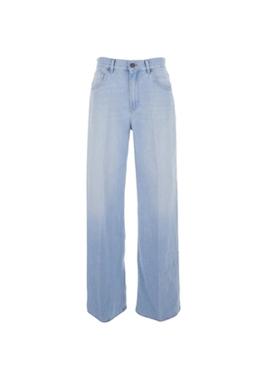 Grifoni faded-wash wide-leg jeans - Blue