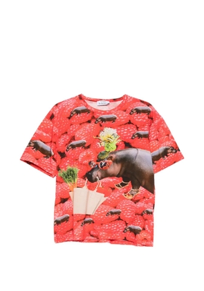 The Artistylist graphic-print cotton T-shirt - Red