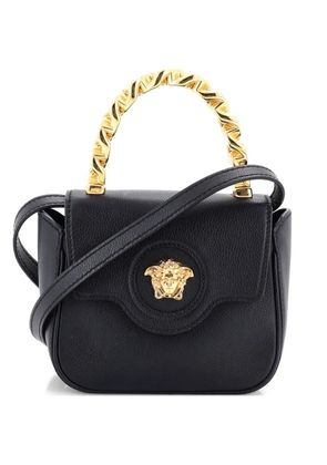 Versace Pre-Owned La Medusa Chain Top Handle Bag Leather Small satchel - Black
