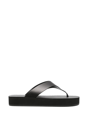 The Row Ginza flatform flip-flops - Black
