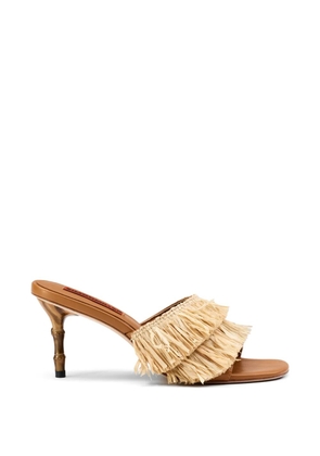 Simon Miller Fringe Playa bamboo-heel sandals - Neutrals
