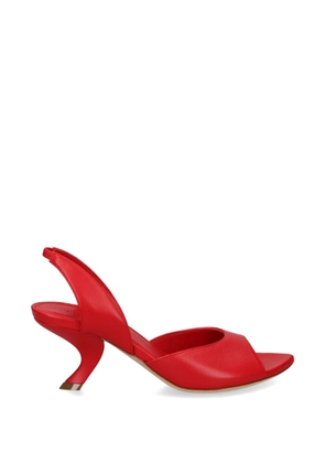 Vic Matie slingback leather sandals - Red
