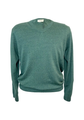 Piacenza 1733 fine-gauge V-neck sweater - Green