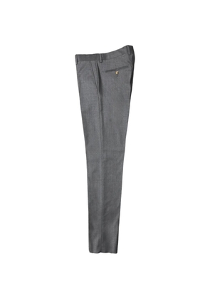 Luciano Barbera flat-front wool trousers - Grey