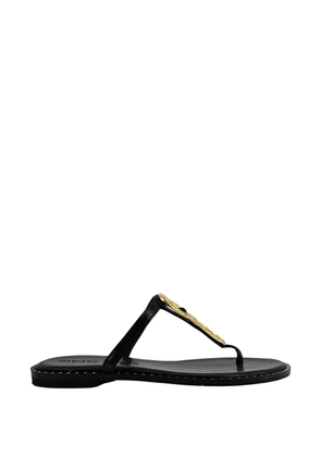 Madison.Maison hammered link sandals - Black