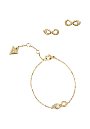 GUESS USA Love Bites crystal-embellished necklace and earrings set - Gold