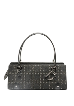 Christian Dior Pre-Owned 2015 Cannage denim tote bag - Black