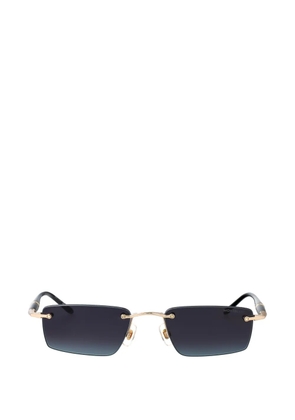 Montblanc rimless rectangle-frame sunglasses - Gold