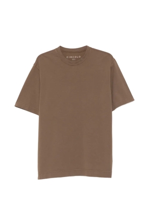 Circolo 1901 crew-neck short-sleeves T-shirt - Brown