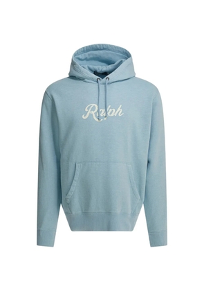 Ralph Lauren RRL logo-print drawstring hoodie - Blue