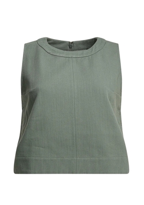 Soeur twill sleeveless top - Green