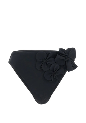 Goldbergh Reina floral-appliqué bikini bottom - Black