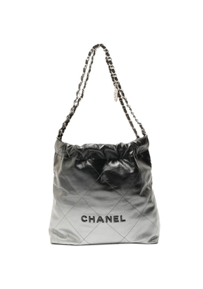CHANEL Pre-Owned 2022-2025 small Chanel 22 quilted shoulder bag - Black