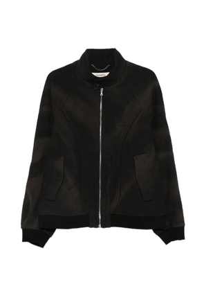 JiyongKim zip-up jacket - Black