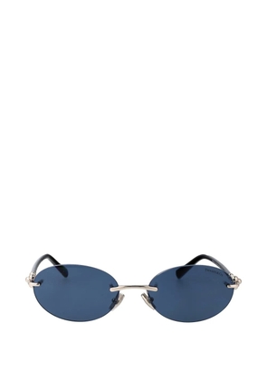 Tiffany & Co. rimless oval-frame sunglasses - Silver