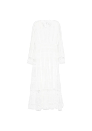 Paper Lace lace-insert tiered maxi dress - White