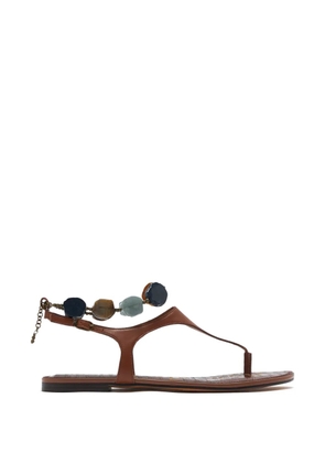 Sam Edelman Canna Thong bead-embellished sandals - Brown